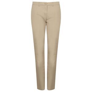 Henbury Womens/Ladies Stretch Chinos / Stone